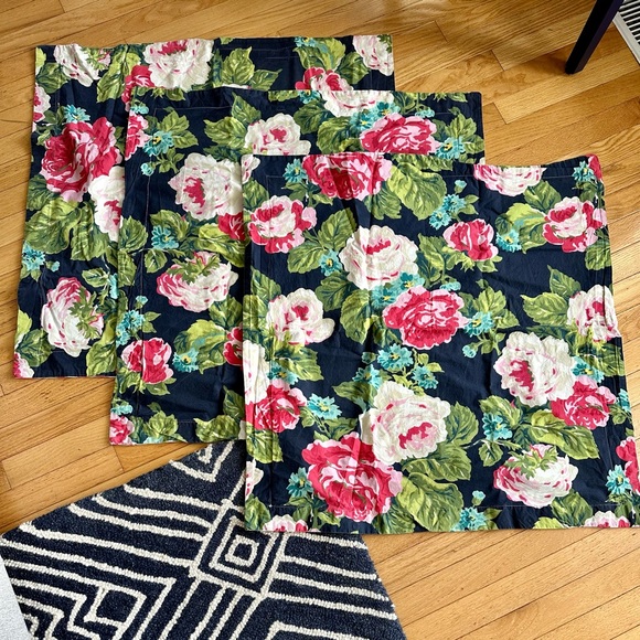 Pottery Barn Bedding Pottery Barn Organic Cotton Floral Euro Shams